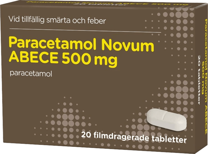 Paracetamol Novum ABECE filmdragerad tablett 500 mg 20 st ABECE