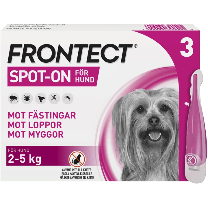 Frontect 2-5 kg Spot-on, lösning Spot-on applikator, 3st (3x0.5ml) Frontline