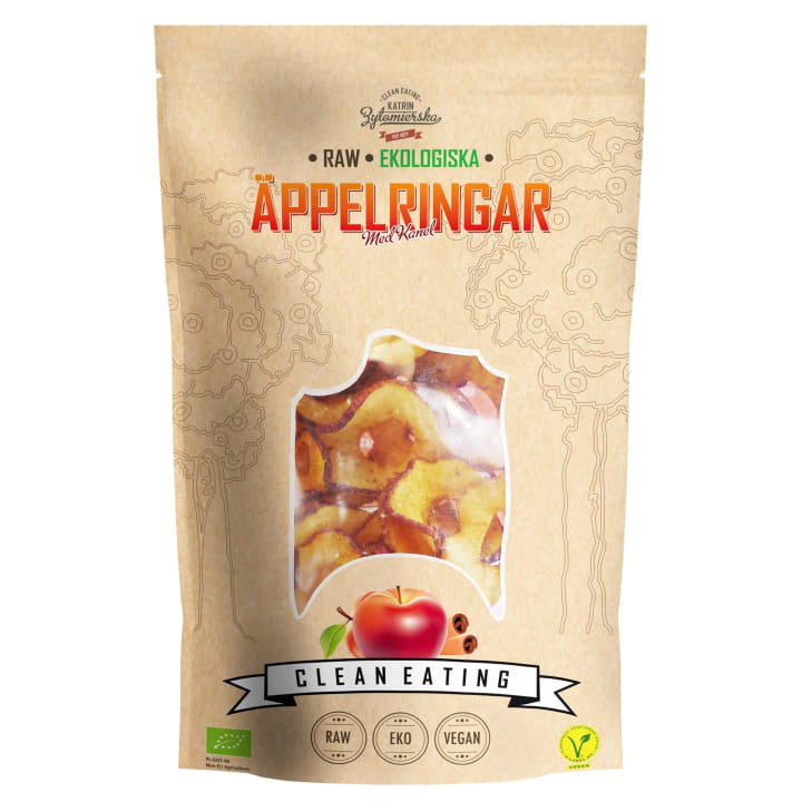 Clean Eating Äppelringar med Kanel 50 g Clean Eating