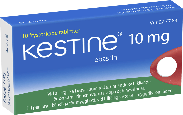 Kestine frystorkad tablett 10 mg 10 st Kestine