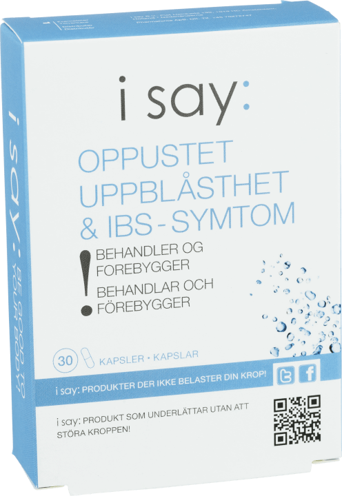 I Say: Uppblåsthet & IBS-symptom 30 kapslar I Say