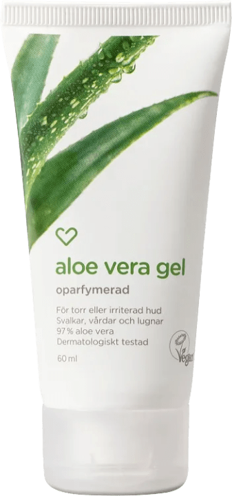 Hjärtats Aloe Vera gel Oparfymerad 60 ml Hjärtats