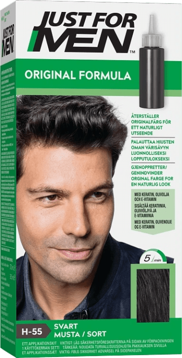 Just For Men Original Formula Hair Hårfärg Real Black Just For Men