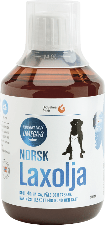 BioSalma Norsk Laxolja för Hund och Katt 300 ml BioSalma