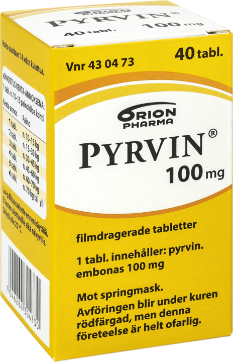 Pyrvin 100 mg, 40 tabletter Pyrvin