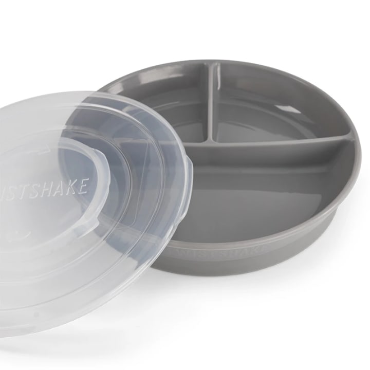 Twistshake Indelad Tallrik 6+m Pastell Grå Twistshake