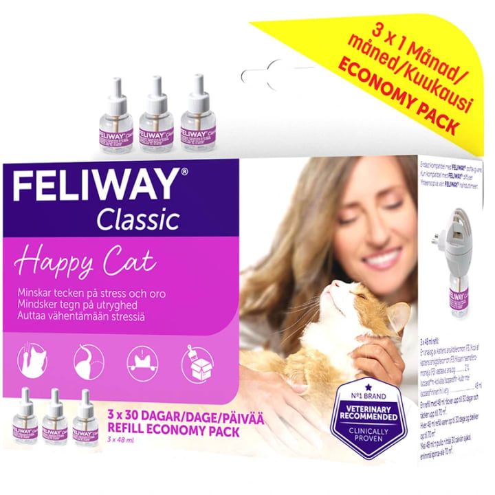 Feliway Classic 3 x Refill 48 ml Feliway