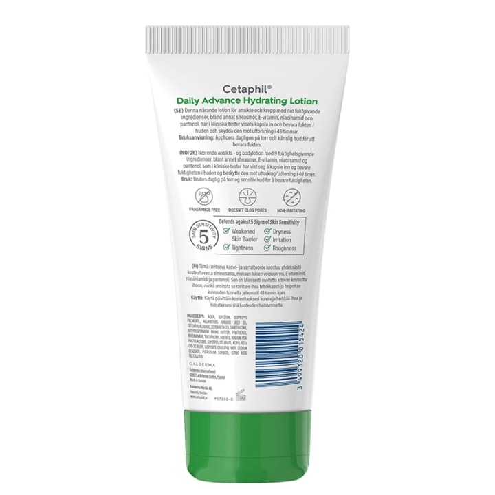 Cetaphil Daily Advance Hydrating Lotion 220ml Cetaphil