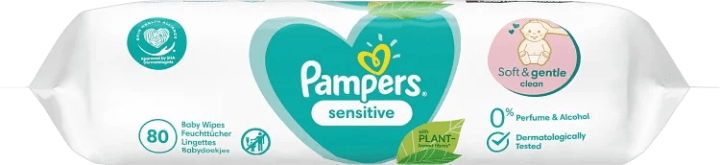 Pampers Sensitive Baby Våtservetter 80 st Pampers