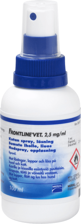 Frontline Vet. Kutan spray 2,5 mg/ml 100 ml Frontline