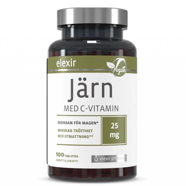 Elexir Järn med C-vitamin 100 tabletter Elexir Pharma