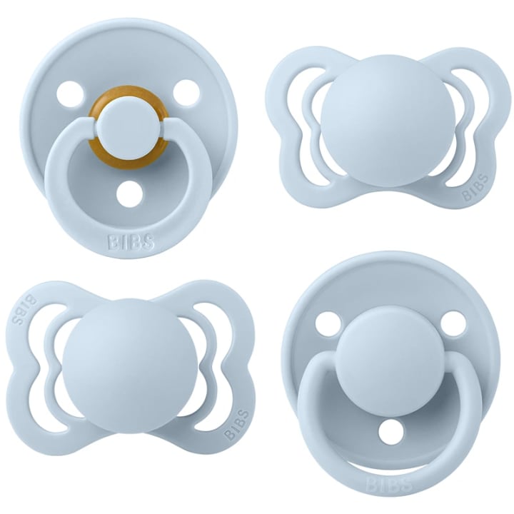 BIBS Try-It Collection Baby Blue 4-pack Bibs