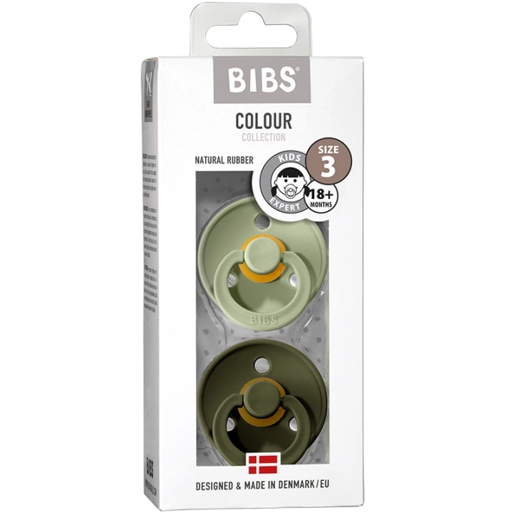 BIBS Napp Sage / Hunter Green +18 månader 2-pack Bibs