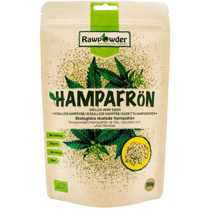 Rawpowder Skalade Hampafrön 300 g Rawpowder