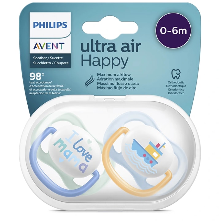 Philips Avent Ultra Air Napp 0-6 mån Mamma/Båt 2-pack Philips Avent
