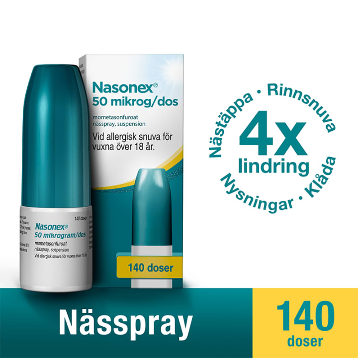 Nasonex nässpray suspension 50 µg/dos 140 doser Nasonex