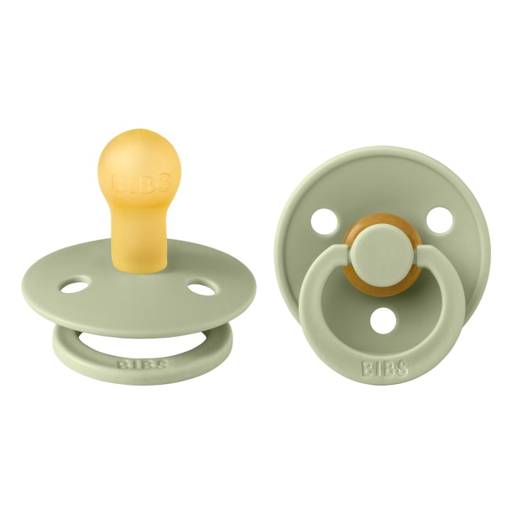BIBS Colour Collection Napp Sage 2-pack 0-6 mån Bibs
