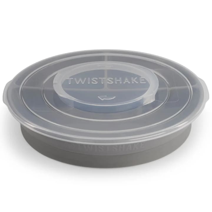 Twistshake Indelad Tallrik 6+m Pastell Grå Twistshake