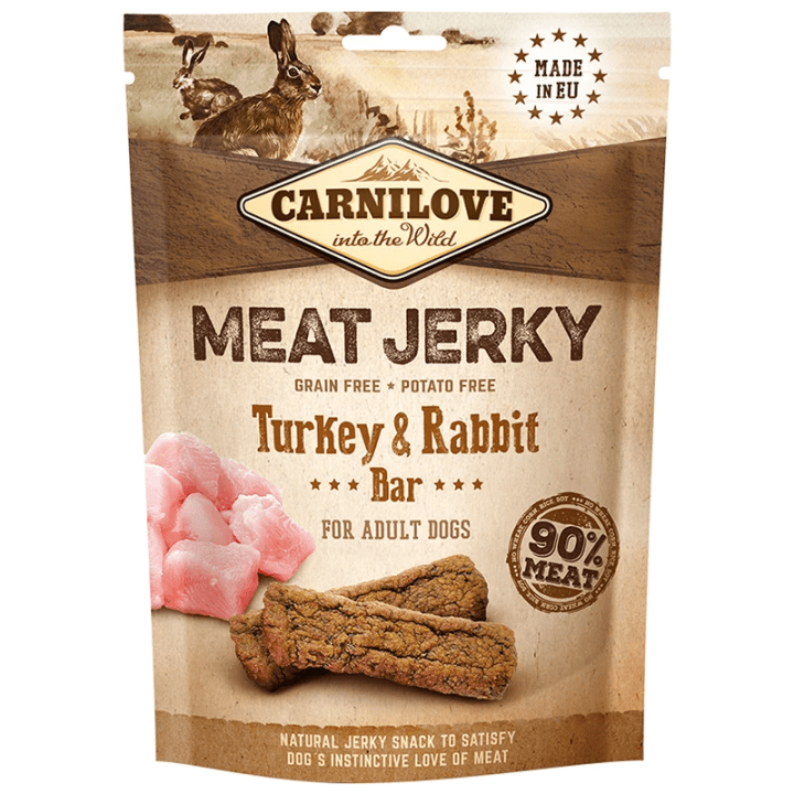 Carnilove Jerky Turkey & Rabbit Bar 100 g Carnilove
