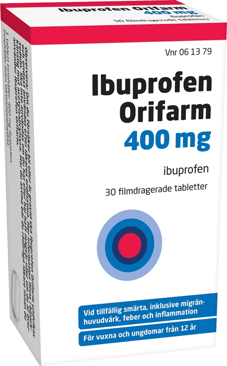 Ibuprofen Orifarm 400 mg filmdragerad tablett 30 st Orifarm