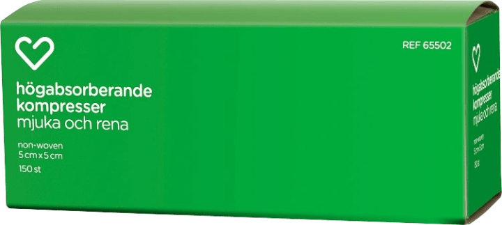 Hjärtats högabsorberande kompresser 150 st Hjärtats