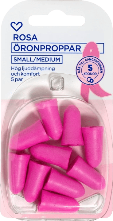Hjärtats Öronproppar small/medium 5 par Hjärtats