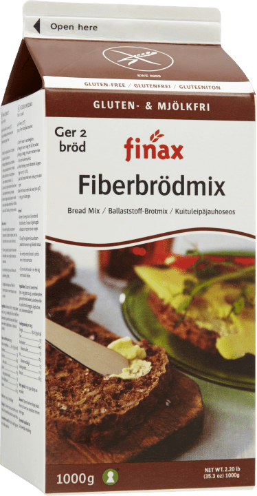 Finax Fiberbrödmix Glutenfri 1 kg Finax
