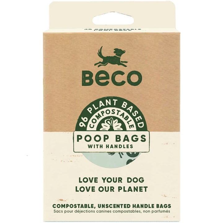 Beco Bajspåse Nedbrytbar med Handtag 96-pack Beco