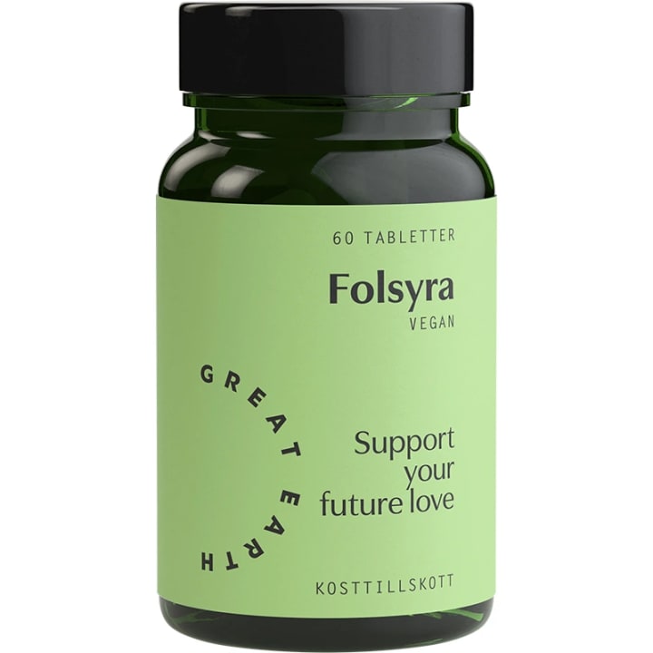 Great Earth Folsyra 400 mcg 60 tabletter Great Earth