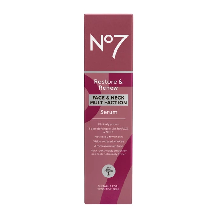 No7 Restore & Renew Face & Neck Multi Action Serum 30 ml No7