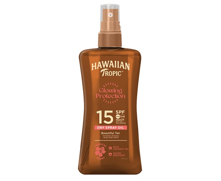 Hawaiian Tropic Glowing Protection Dry Oil Spray SPF15 200 ml Hawaiian Tropic