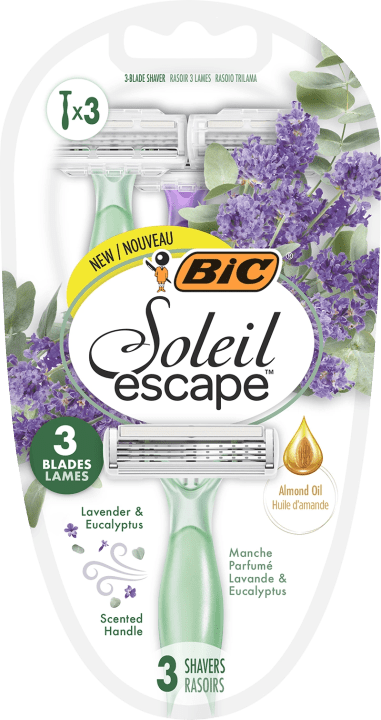 BIC Soleil Escape Rakhyvlar för Kvinnor 3-pack BIC