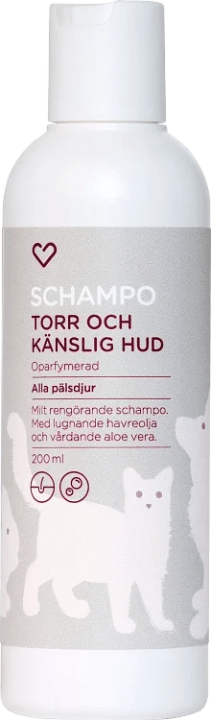 Hjärtats Schampo Alla Pälsdjur torr & känslig hud 200 ml Hjärtats
