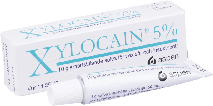 Xylocain salva 5% 10 g Xylocain