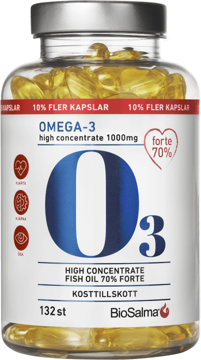 BioSalma Omega-3 Forte 70% 1000mg 132 kapslar BioSalma