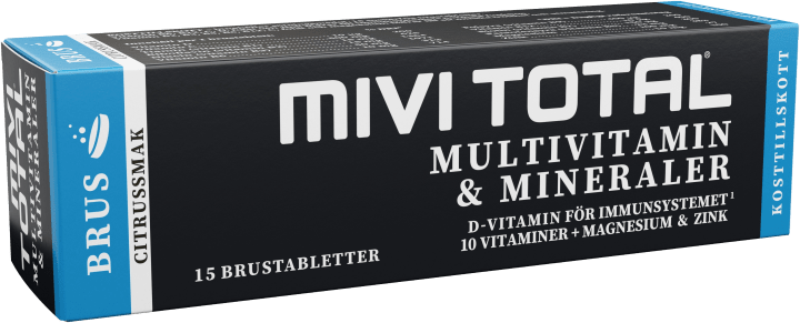 Mivitotal Brustablett Citrus 15 tabletter Mivitotal