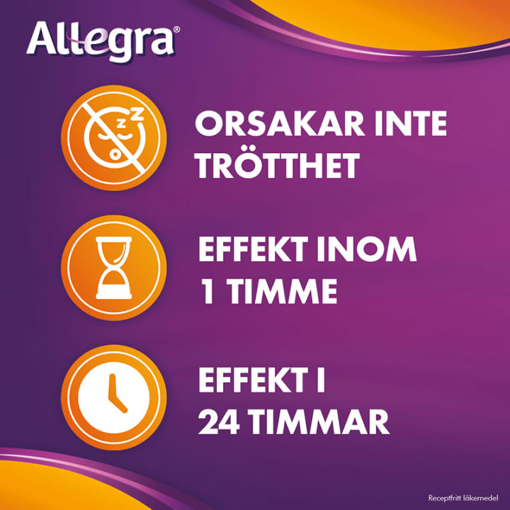 Allegra filmdragerad tablett 120 mg 30 st Allegra