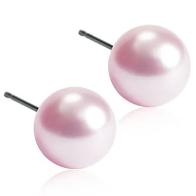 Blomdahl Örhängen Pearl 8 mm Light Rose Blomdahl