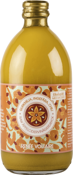 Renée Voltaire Raw Äppelcidervinägerdryck Gurkmeja,Ingefära & Chili 500 ml Renée Voltaire
