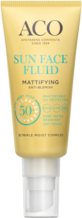 ACO Sun Face Fluid Mattifying SPF50+ 40ml ACO