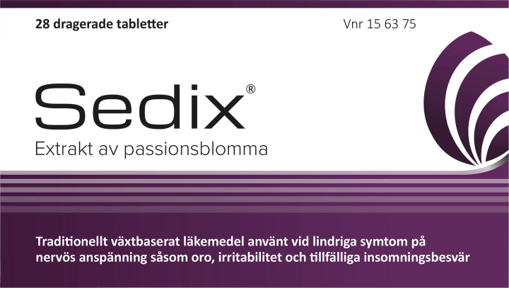Sedix dragerad tablett 28 st Sedix