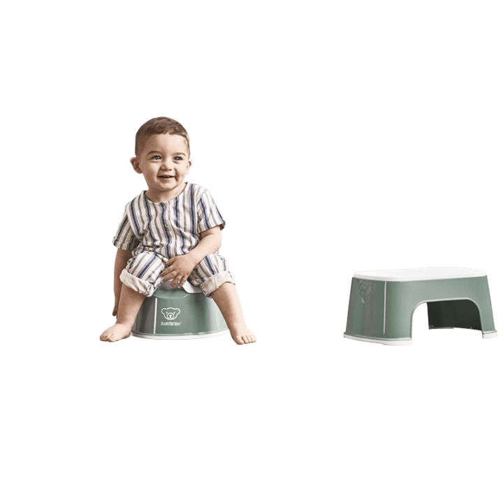 BabyBjörn Smart Potta Grågrön/Vit Babybjörn