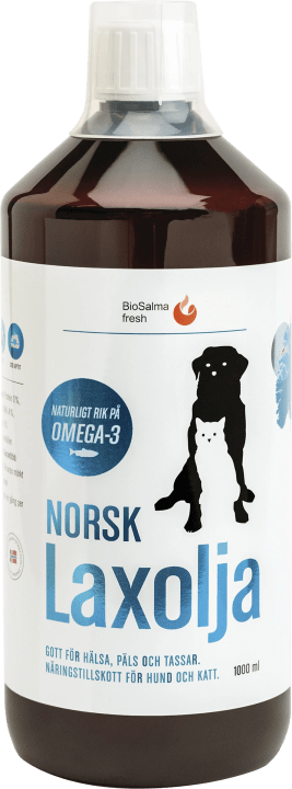 BioSalma Norsk Laxolja för Hund och Katt 1000 ml BioSalma