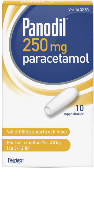 Panodil suppositorium 250 mg 10 st Panodil