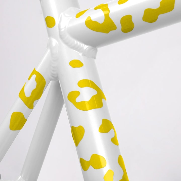 Bookman Reflective Stickers Leopard Print Yellow Bookman