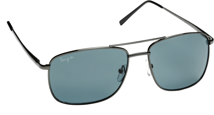 Haga Eyewear Solglas Prague Shiny Gun-Grey Lens Haga Optik