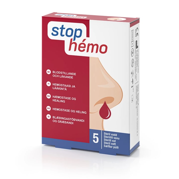 Stop-hemo blodstillande vadd 5 st Stop Hémo