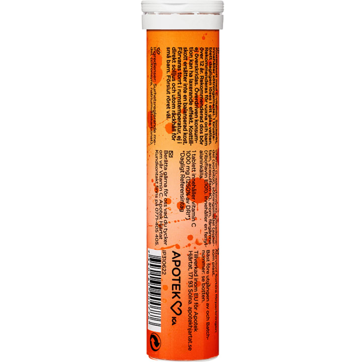 Hjärtats Vitamin C Apelsin 20 brustabletter Hjärtats
