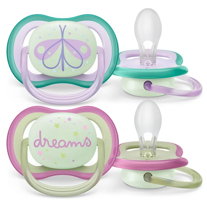 Philips Avent Ultra Air Nattnapp 0-6 månader turkos/rosa 2-pack Philips Avent