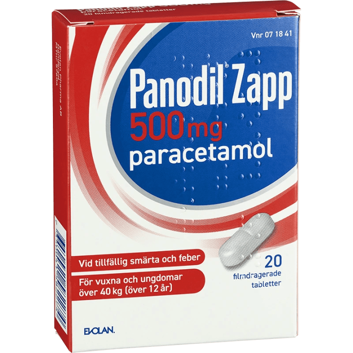 Panodil Zapp, filmdragerad tablett 500 mg, 20 st Panodil Zapp